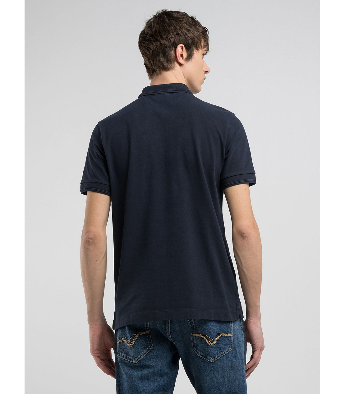 ガーメントダイ コットンピケ ポロシャツ 詳細画像 ダークネイビー 2